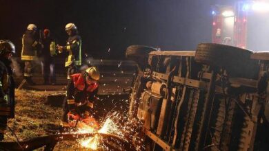 Verkehrsunfall Transporter Jettingen, BSAktuell, Mario Obeser,