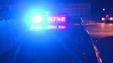 Polizei Gefahr, Polizeifahrzeug Nacht,