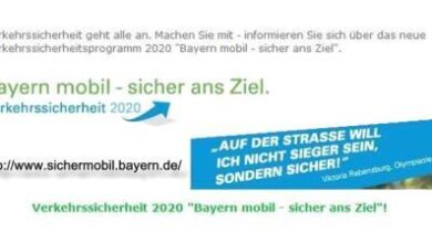 Verkehrssicherungsprogramm„Bayernmobil sicheransZiel“.