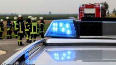 Blaulicht auf Polizeifahrzeug