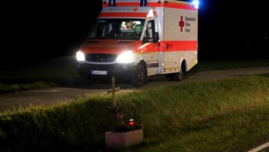 Rettungswagen, kreuz, tödlich