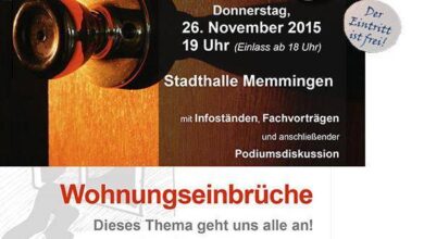 Polizei informiert in Memmingen