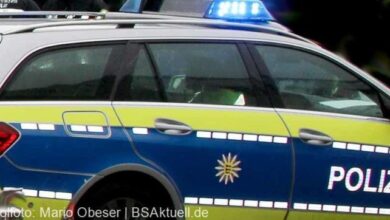Polizeifahrzeug Blau