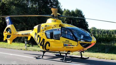 Rettungshubschrauber Augsburg gelandet