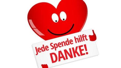 Spendenaufruf zum helfen