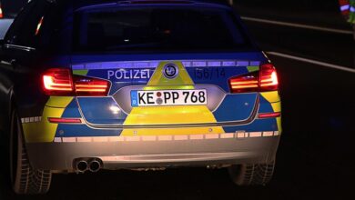 Autobahnpolizei Dunkel Polizei Nacht