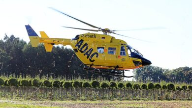 Rettungshubschrauber des ADAC