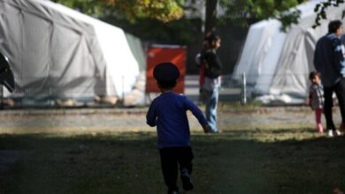 Flüchtlinge Zeltstadt
