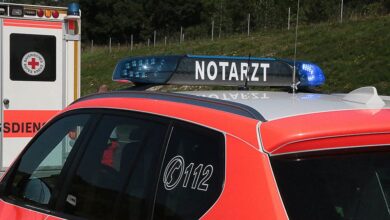 Notarzt und Rettungswagen im Einsatz