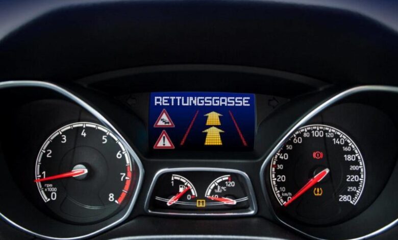 Rettungsgasse Hinweis