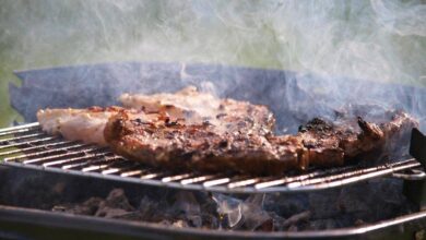 Steak auf einem Grill
