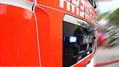 Feuerwehrfahrzeug mit Frontblitzer