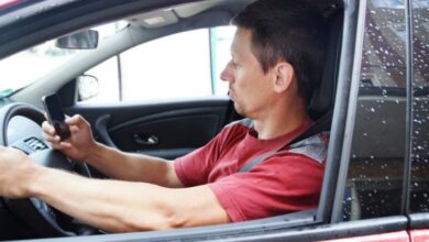 Autofahrer Handy