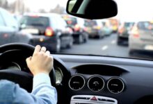 Autofahrer Lenkrad
