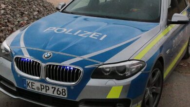 Polizeifahrzeug Front Blitzer