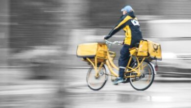 Postbote Fahrrad