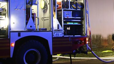 Feuerwehrfahrzeug Nacht