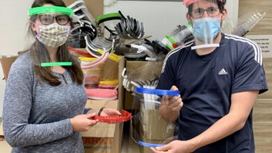 Schutzausrüstung 3D Drucker Engagement im Landkreis hergestellt LRA