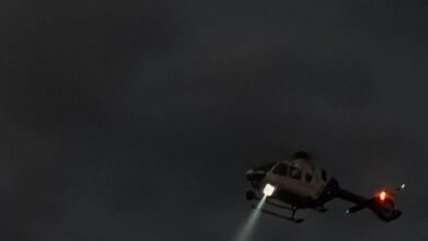 Polizeihubschrauber Nacht