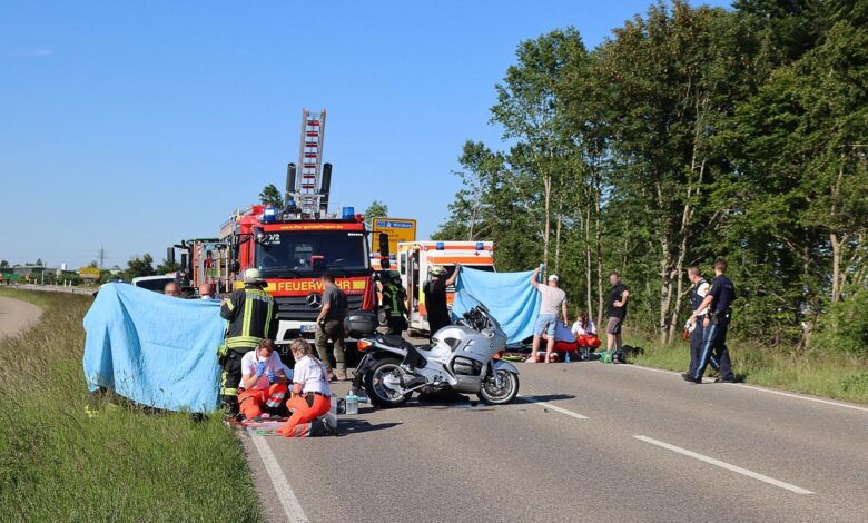 B16 Guenzburg-Gundelfingen Motorradunfall 12062020 19