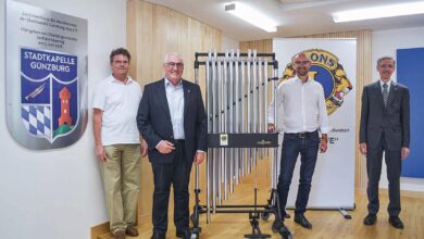 lions club guenzburg spende stadtkapelle guenzburg