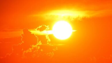 Sonne hell