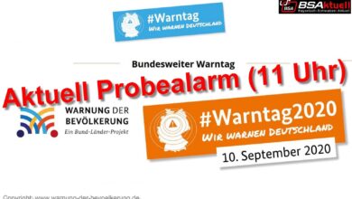 Warntag-Symbolbild Probealarm