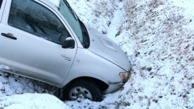 Schnee Unfall