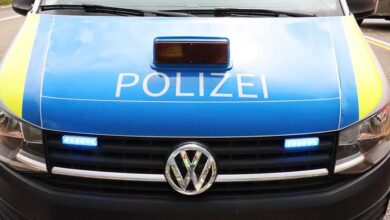 Ein Polizeibus