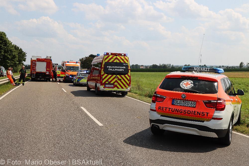 Kreis Dillingen - ST2033- Frontalunfall 