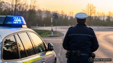 KI-generiertes Symbolfoto zu Verkehrsunfall bei Oberndorf