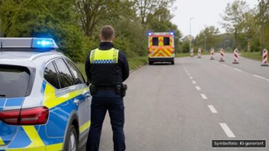 KI-generiertes Symbolfoto zu Verkehrsunfall bei Wendlingen, A8