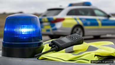 KI-generiertes Symbolfoto zu Polizeieinsatz bei Dürrlauingen