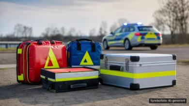 KI-generiertes Symbolfoto zu Polizeieinsatz bei Memmingen