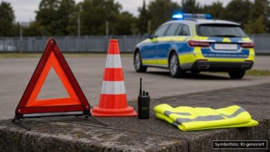 KI-generiertes Symbolfoto zu Verkehrsunfall / Unfallflucht bei Biberach