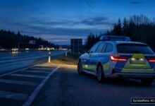 KI-generiertes Symbolfoto zu Gefährlicher Eingriff in den Straßenverkehr bei A8, Anschlussstelle Burgau