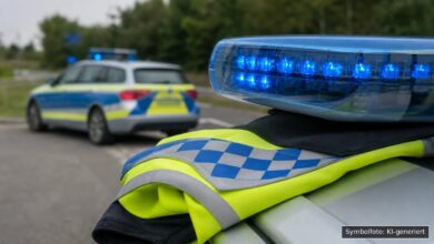 KI-generiertes Symbolfoto zu Verkehrsunfall bei Dornstadt (L1233 zwischen Temmenhausen und Schalkstetten)