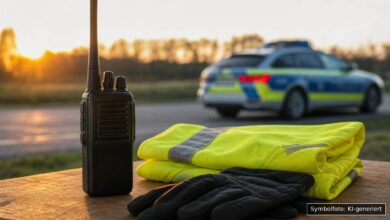 KI-generiertes Symbolfoto zu Verkehrsunfall bei A7 zwischen Bad Grönenbach und Illertissen