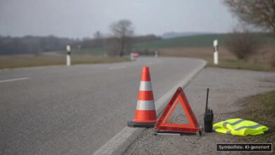 KI-generiertes Symbolfoto zu Verkehrskontrolle bei Neuburg