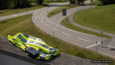 KI-generiertes Symbolfoto zu Verkehrsunfall bei Giengen