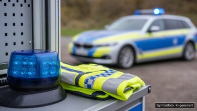KI-generiertes Symbolfoto zu Verkehrsunfall mit Fahrerflucht bei Gersthofen