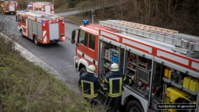 KI-generiertes Symbolfoto zu Brand bei Burgau