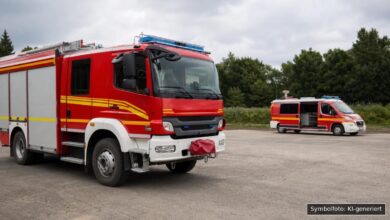 KI-generiertes Symbolfoto zu Feuerwehreinsatz bei Gruibingen