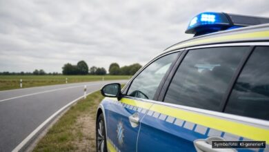 KI-generiertes Symbolfoto zu Verkehrsunfallflucht bei Günzburg