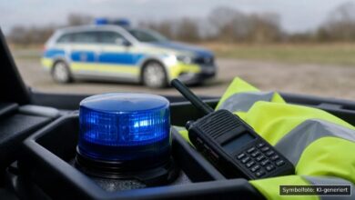 KI-generiertes Symbolfoto zu Polizeieinsatz / Waffenfund bei Heidenheim, Bergstraße