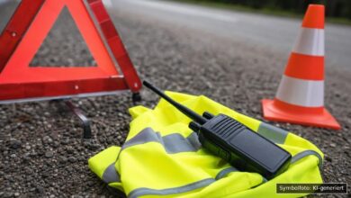 KI-generiertes Symbolfoto zu Verkehrsunfall bei Heidenheim