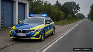 KI-generiertes Symbolfoto zu Verkehrsunfall bei Illertissen