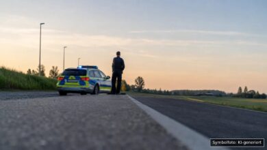 KI-generiertes Symbolfoto zu Verkehrsunfallflucht bei Legau