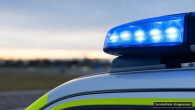 KI-generiertes Symbolfoto zu Bedrohung / Polizeieinsatz bei Kempten