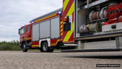 KI-generiertes Symbolfoto zu Fahrzeugbrand bei Laupheim-Baustetten
